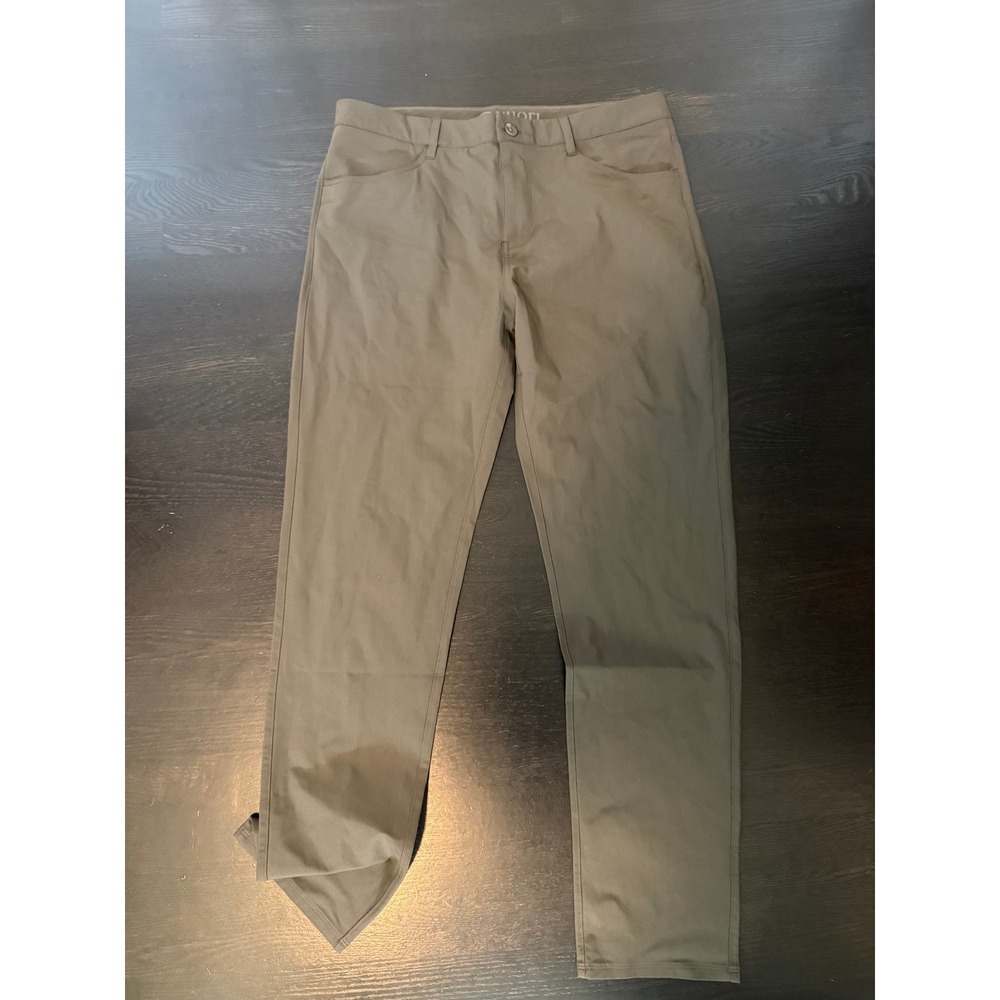 Vuori Meta Pants Mens 34 Olive Green Performance Five Pocket Trousers V430